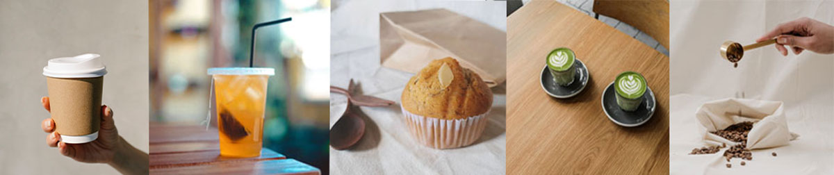 banner with food images